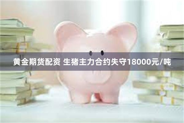 黄金期货配资 生猪主力合约失守18000元/吨