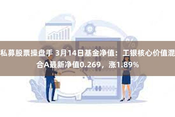 私募股票操盘手 3月14日基金净值：工银核心价值混合A最新净值0.269，涨1.89%